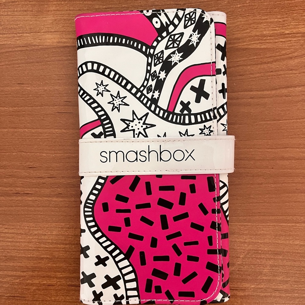 Smashbox Graphic Pink and Black Makeup brush Case